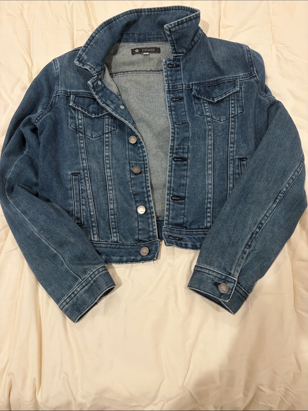 Denim Trucker Jacket - Blue size L